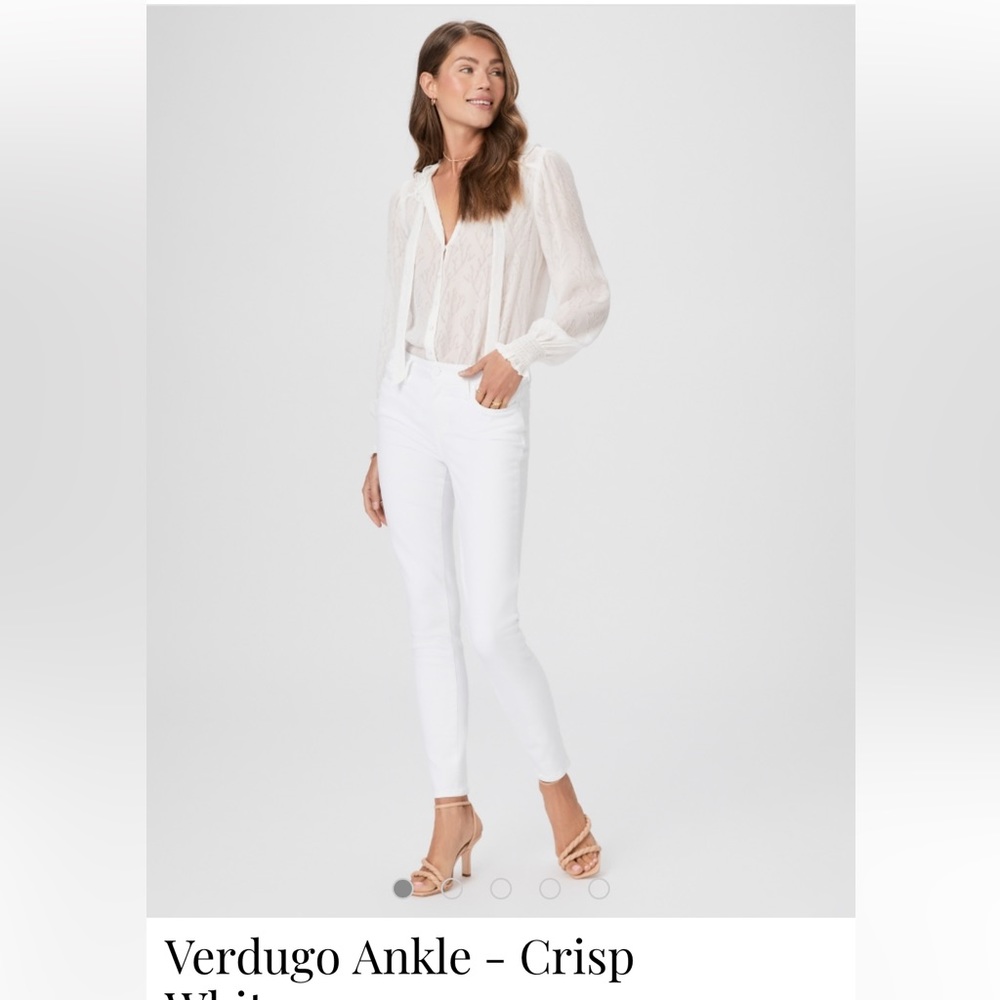 Women’s White Paige Denim jeans, size 27